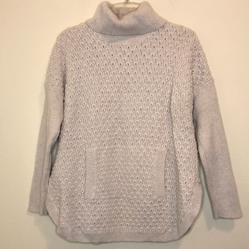 J Jill Cream Knit Oversized Sweater Size Small